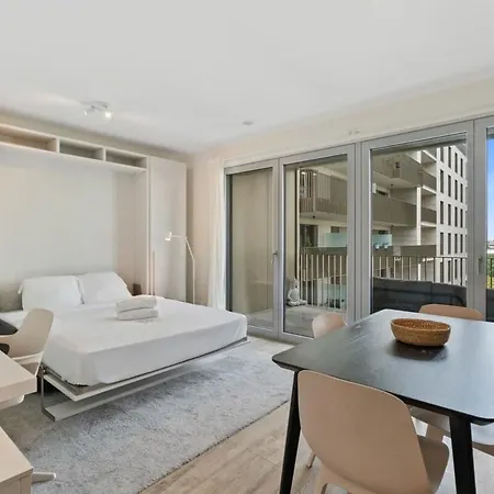 Modern Studio With Balcony In