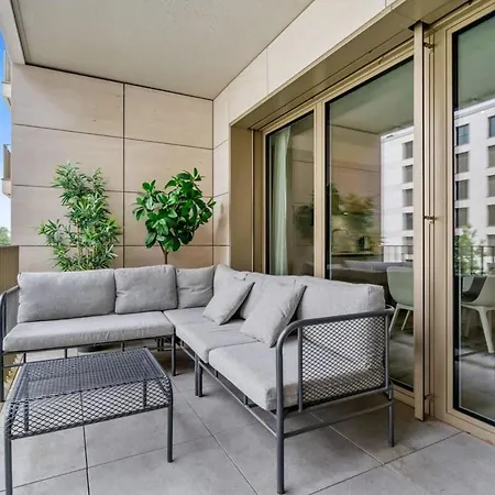 Modern Studio With Balcony In Apartment